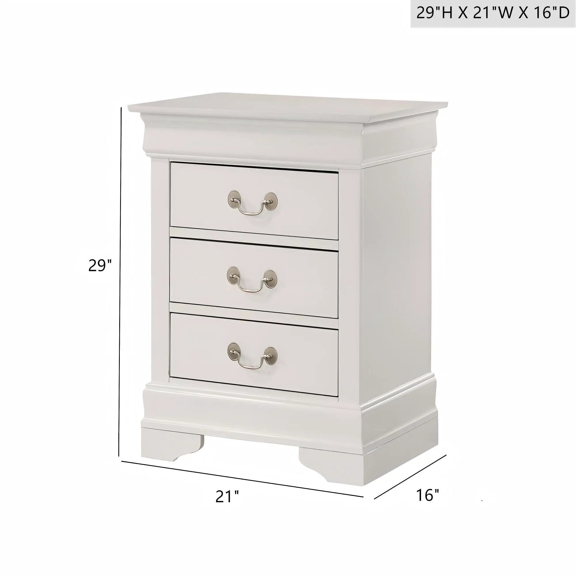 Louis Phillipe - Nightstand - Wood by Unique Piece Furniture