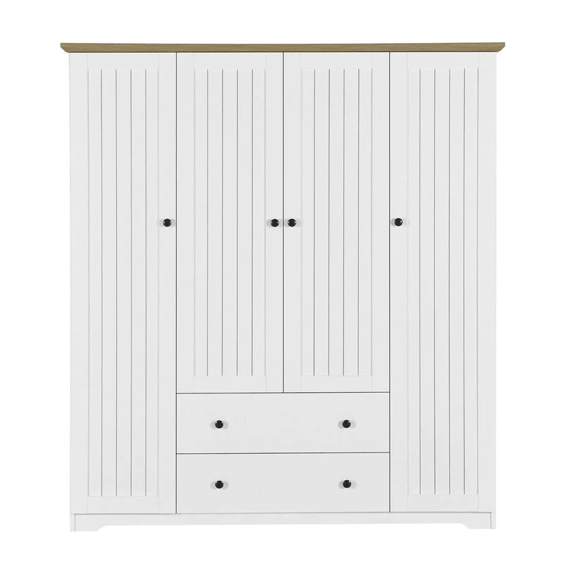 4 Door Wardrobe Armoire With 2 Drawers by HouseOfZazla