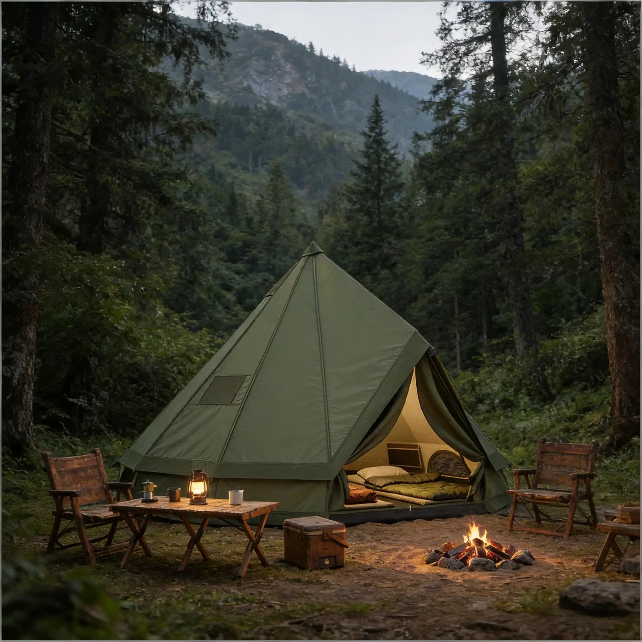 Outdoor Waterproof Teepee Camping Tent by HouseOfZazla