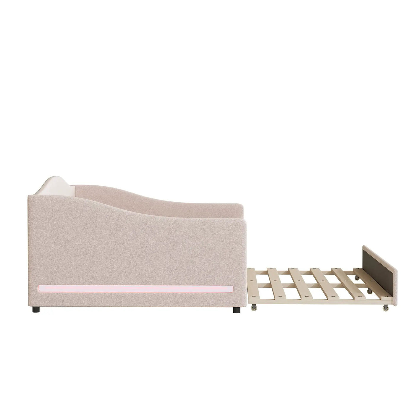 Upholstered Daybed With Light And Trundle by HouseOfZazla
