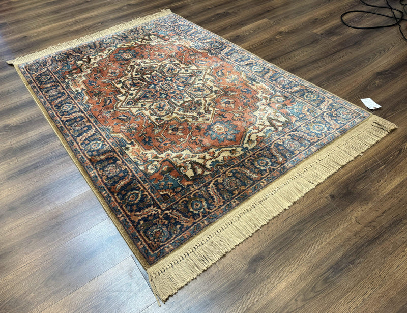Karastan Rug 4x6, Vintage Karastan #744 Antique Serapi Pattern, Wool Pile, Original 700 Series Karastan Carpet by Jewel Rugs