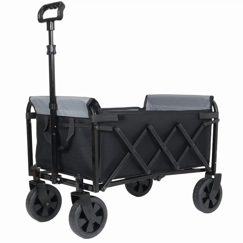 All-in-One Convertible Folding 4-Wheel Trolley with Bench Seat by HouseOfZazla