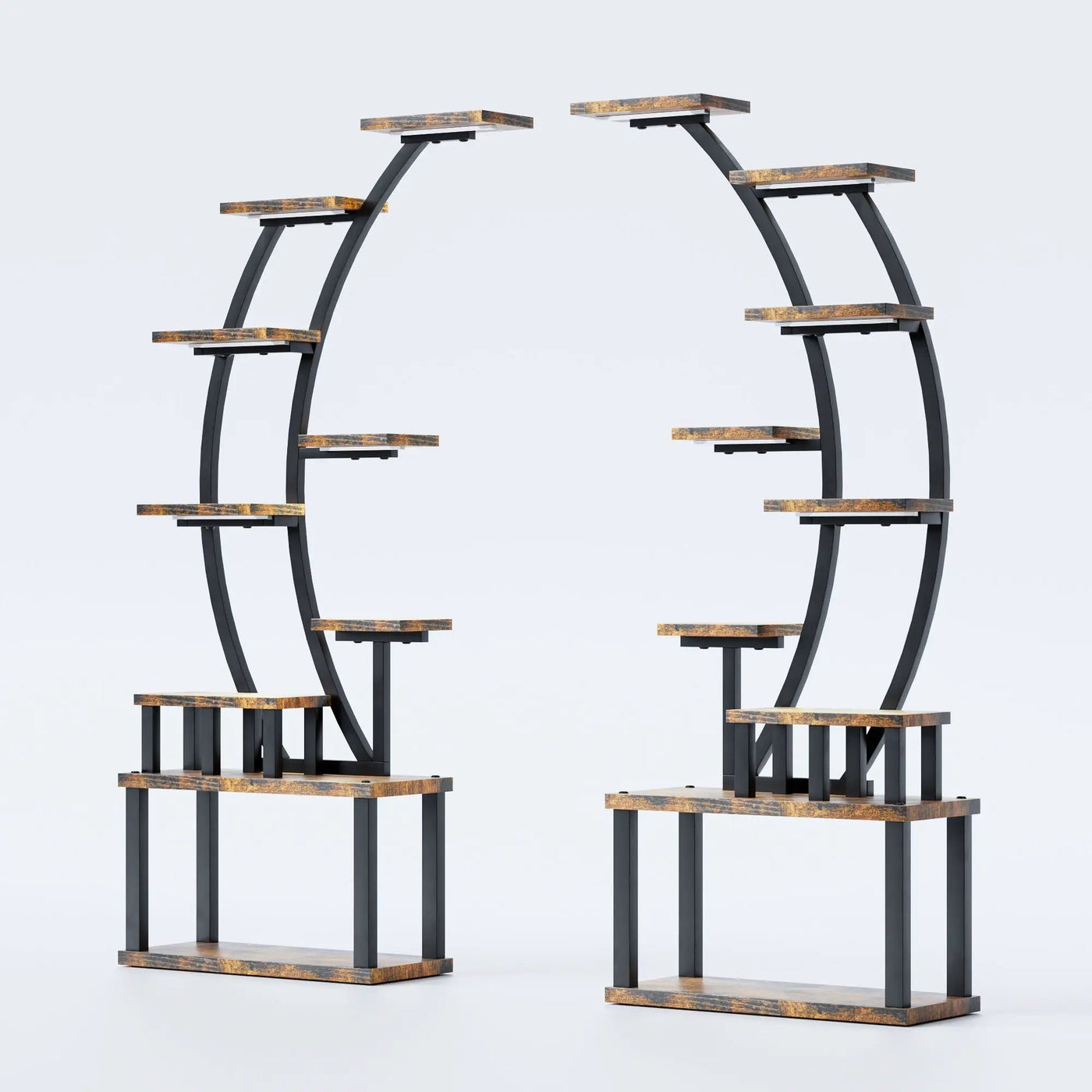 9 Tiered Indoor Plant Stand With 5 Adjustable Grow Lights by HouseOfZazla