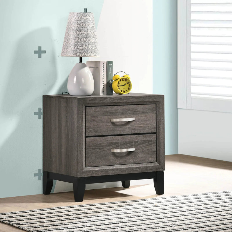 Watson 2-drawer Nightstand Grey Oak by Unique Piece Furniture