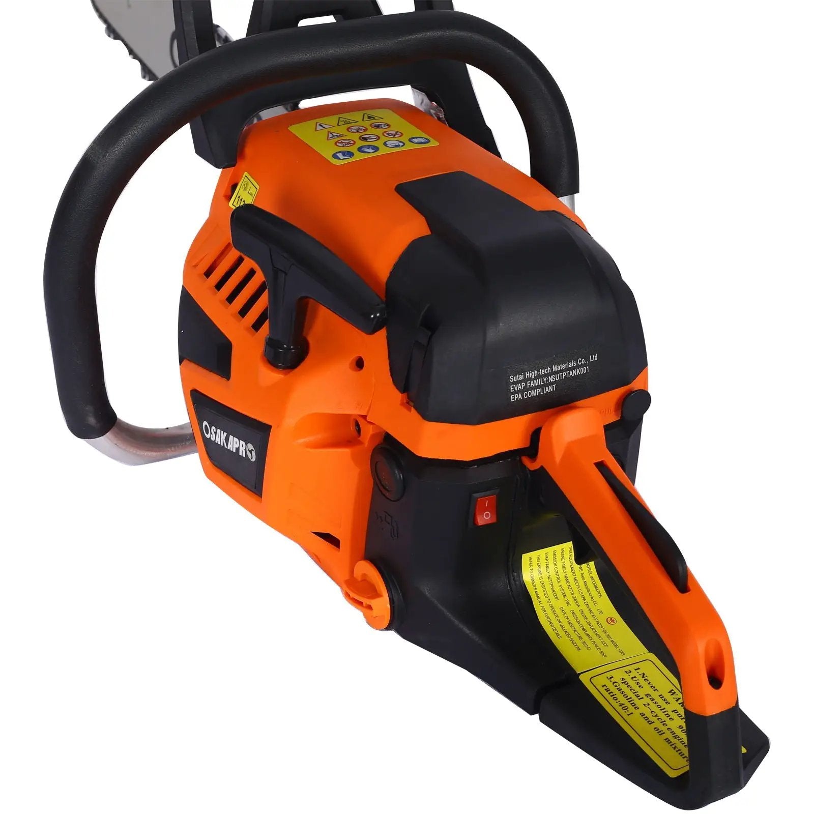 Professional Gasoline Chainsaw 20" 52Cc For Tree And Wood Cutting - Orange by HouseOfZazla