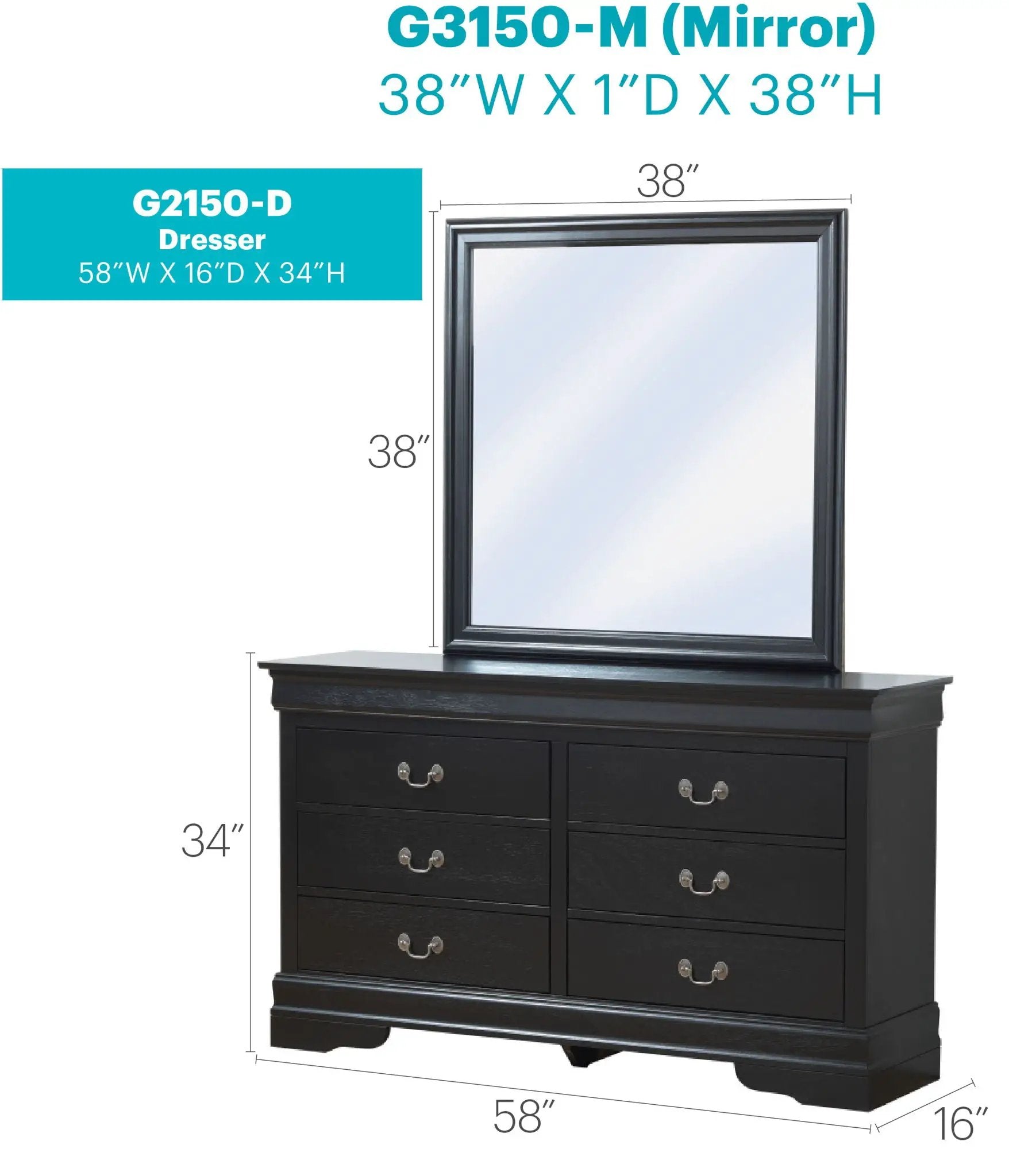 Elegant Dresser - Black by HouseOfZazla