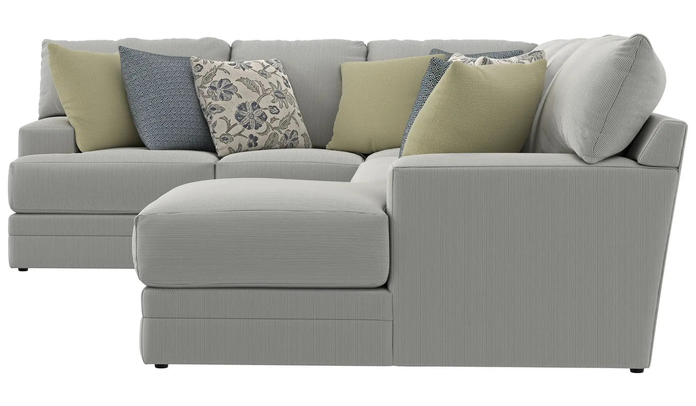 Stockbridge - Sectional With Comfort Coil Seating And 9 Accent Pillows Included by Unique Piece Furniture