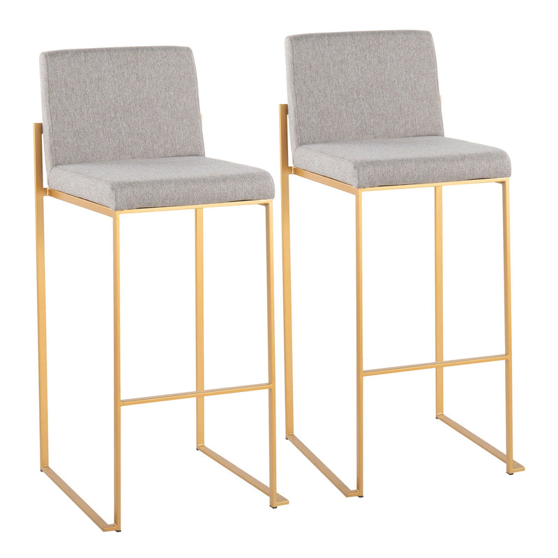 Fuji - Contemporary Design High Back Barstool by Unique Piece Furniture