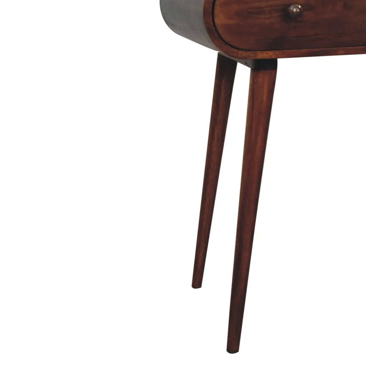 Solid Wood London Arch Writing Desk, 2-Drawers, Chestnut by HouseOfZazla