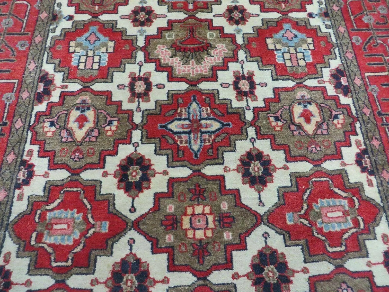 4' X 6' Antique Handmade Turkish Anatolian Wool Rug Vegetable Dyes by Jewel Rugs