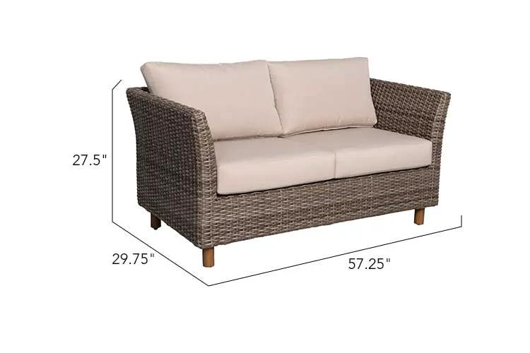 Orlando 4-Piece Wicker Sofa Set by Outdoor-USA®