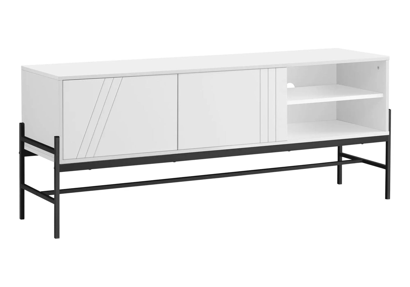 Contemporary 60-Inch TV Stand Console with Storage Cabinet by HouseOfZazla