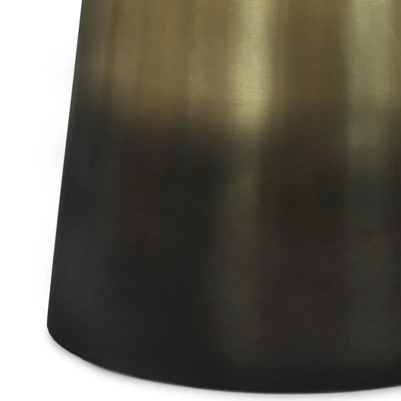 Toby - Metal Accent Table - Gold / Black Ombre by HouseOfZazla