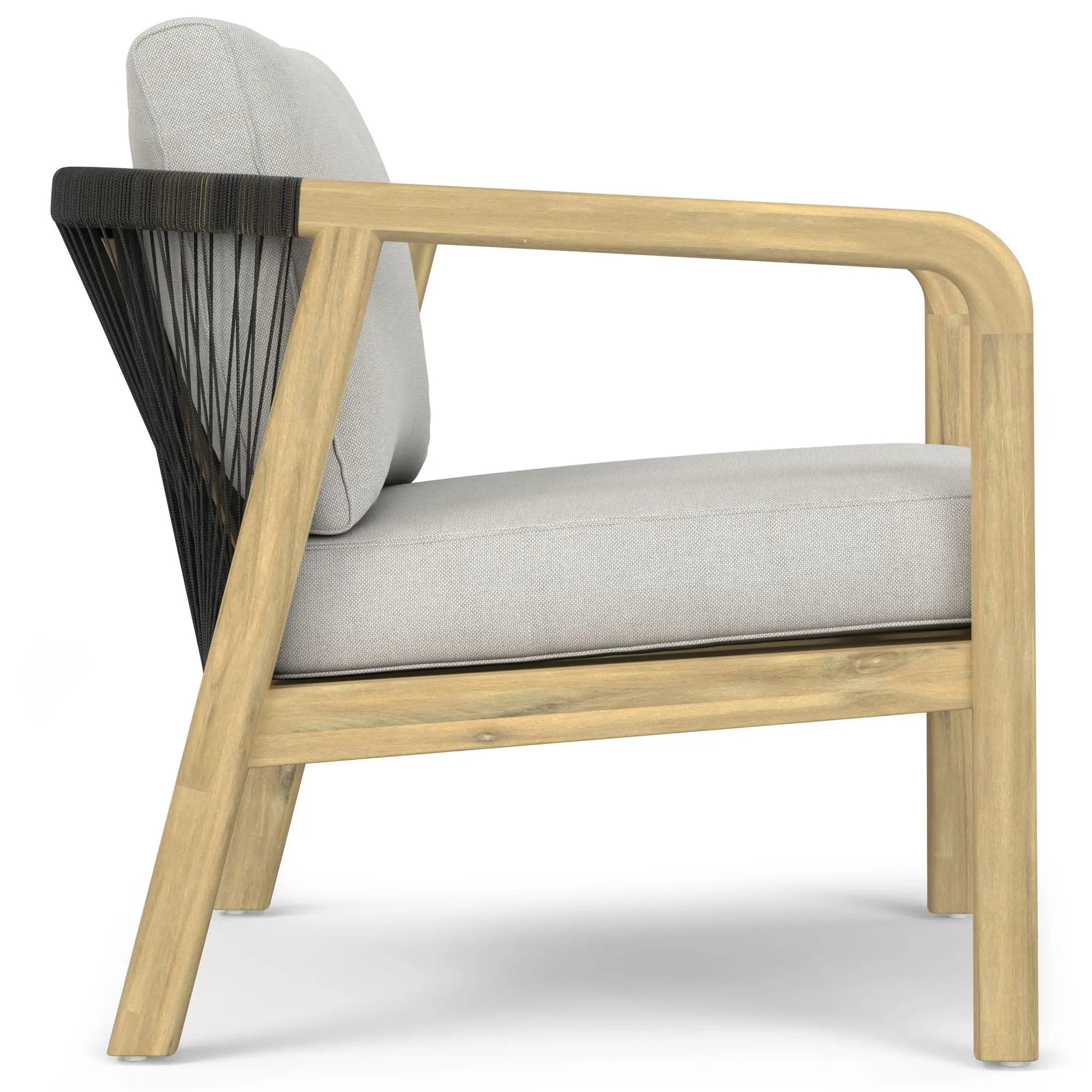 Palmetto - Outdoor Conversation Chair (Set of 2) - Stone Gray by HouseOfZazla
