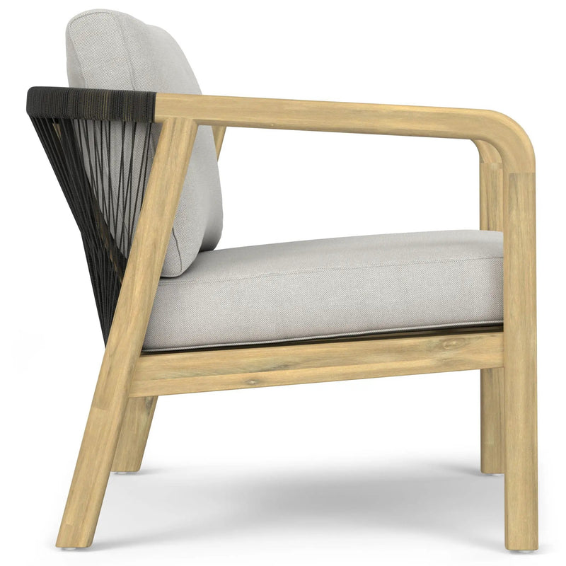 Palmetto - Outdoor Conversation Chair (Set of 2) - Stone Gray by HouseOfZazla