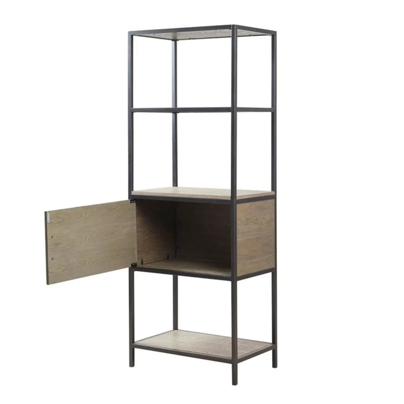 Darley - 3 Shelf Bookcase With Storage Cabinet - Gray by Unique Piece Furniture