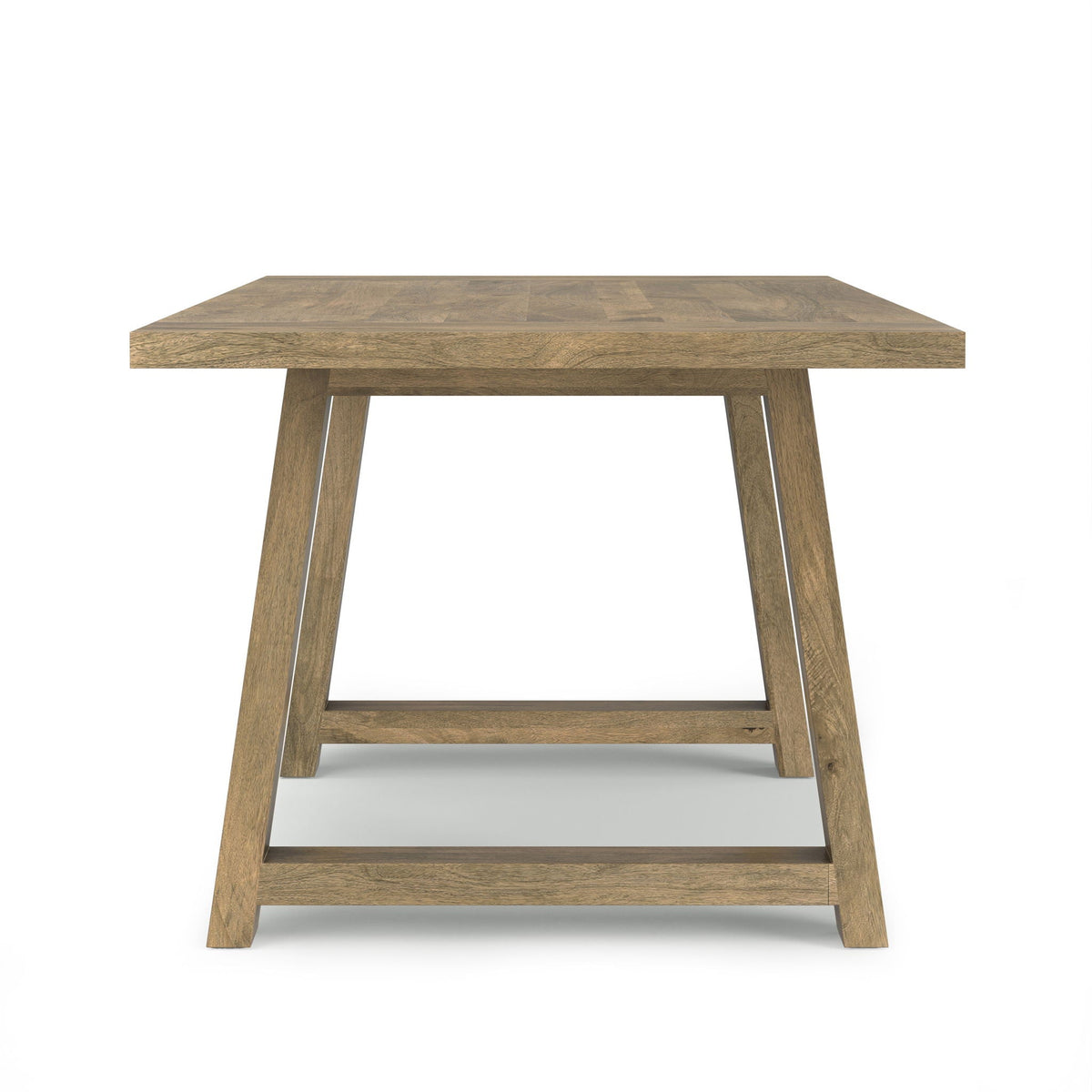 Whitley Dining Table with Sturdy Trestle Base - Light Brown, Dark Gray, White, Black, photo 12 of 40