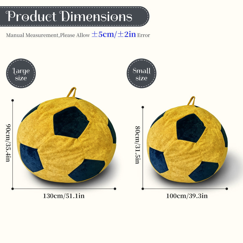 Small Soccer-Shaped Bean Bag Chair, photo 3 of 10
