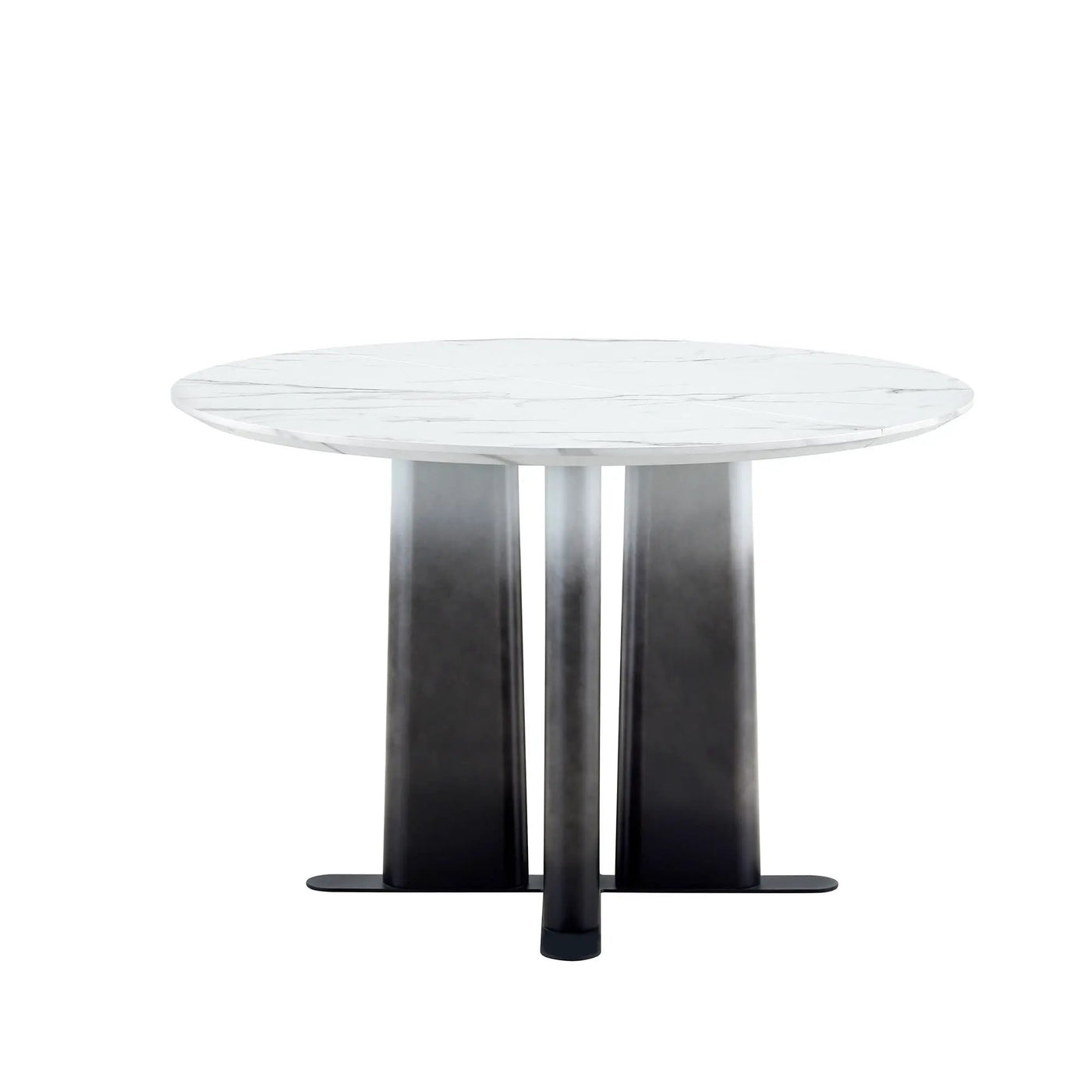 Round Dining Table With Cross Base, Modern Home Furniture by HouseOfZazla