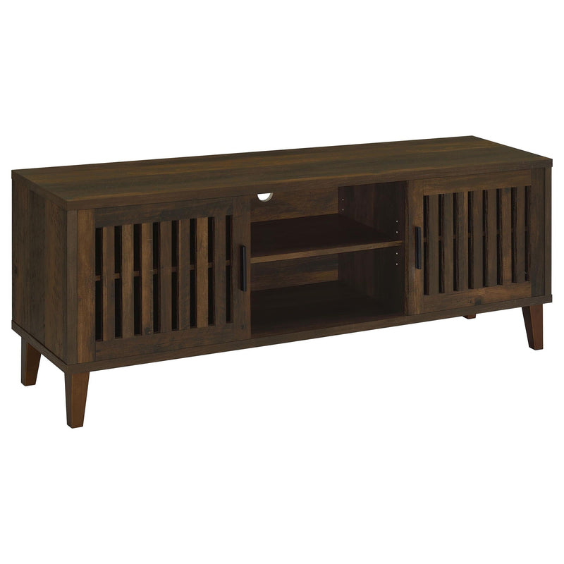 Jenine - 2 Door 60" TV Stand - Brown by HouseOfZazla