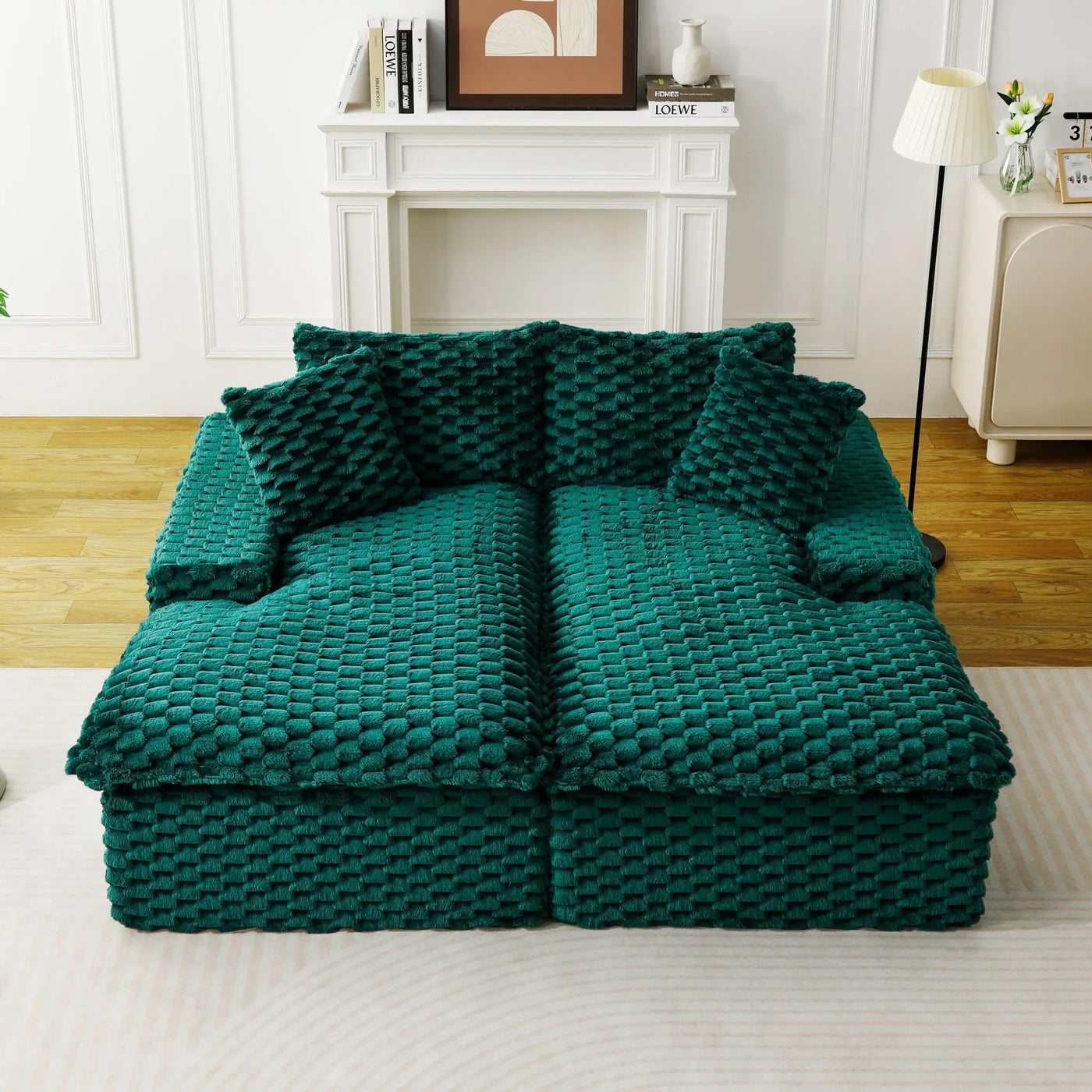 Double Chaise Lounge With Full Compressed Sponge by Unique Piece Furniture