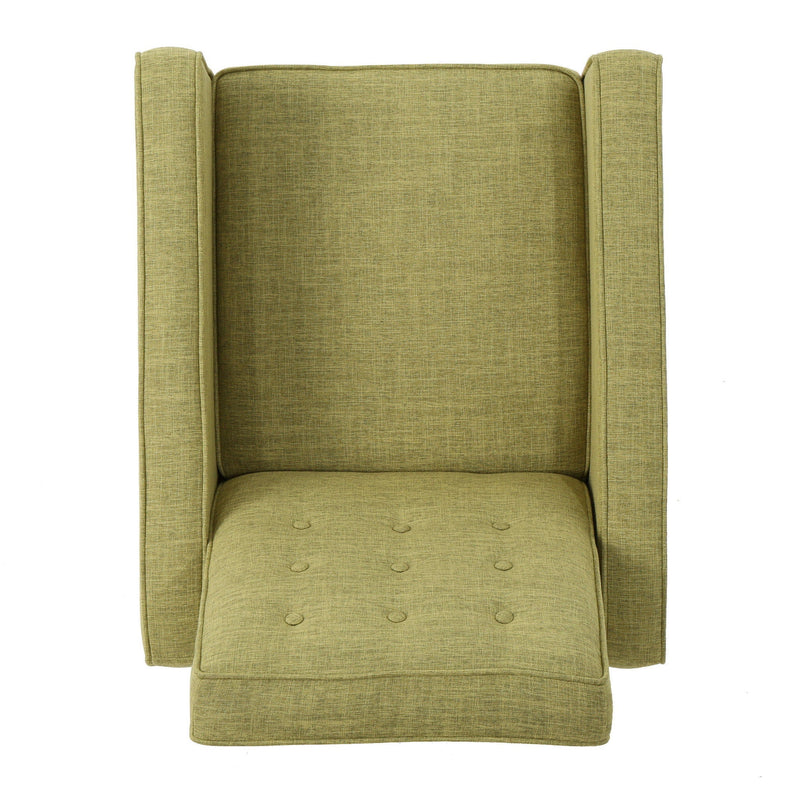 Mid-Century Modern Recliner With Button Tufted Waffle Stitch by HouseOfZazla