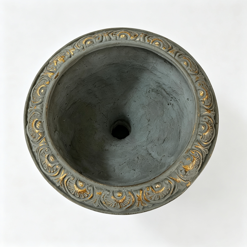 MGO Garden Planter with Drainage Hole - Antique Blue, photo 8 of 8
