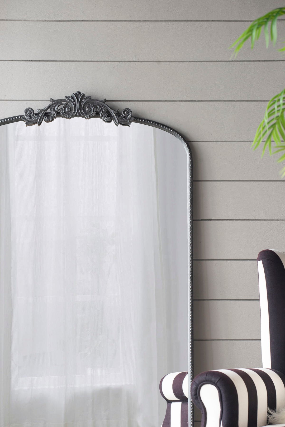 Baroque Inspired Arch Wall Mirror with Ornate Design - Gold or Black, photo 18 of 40