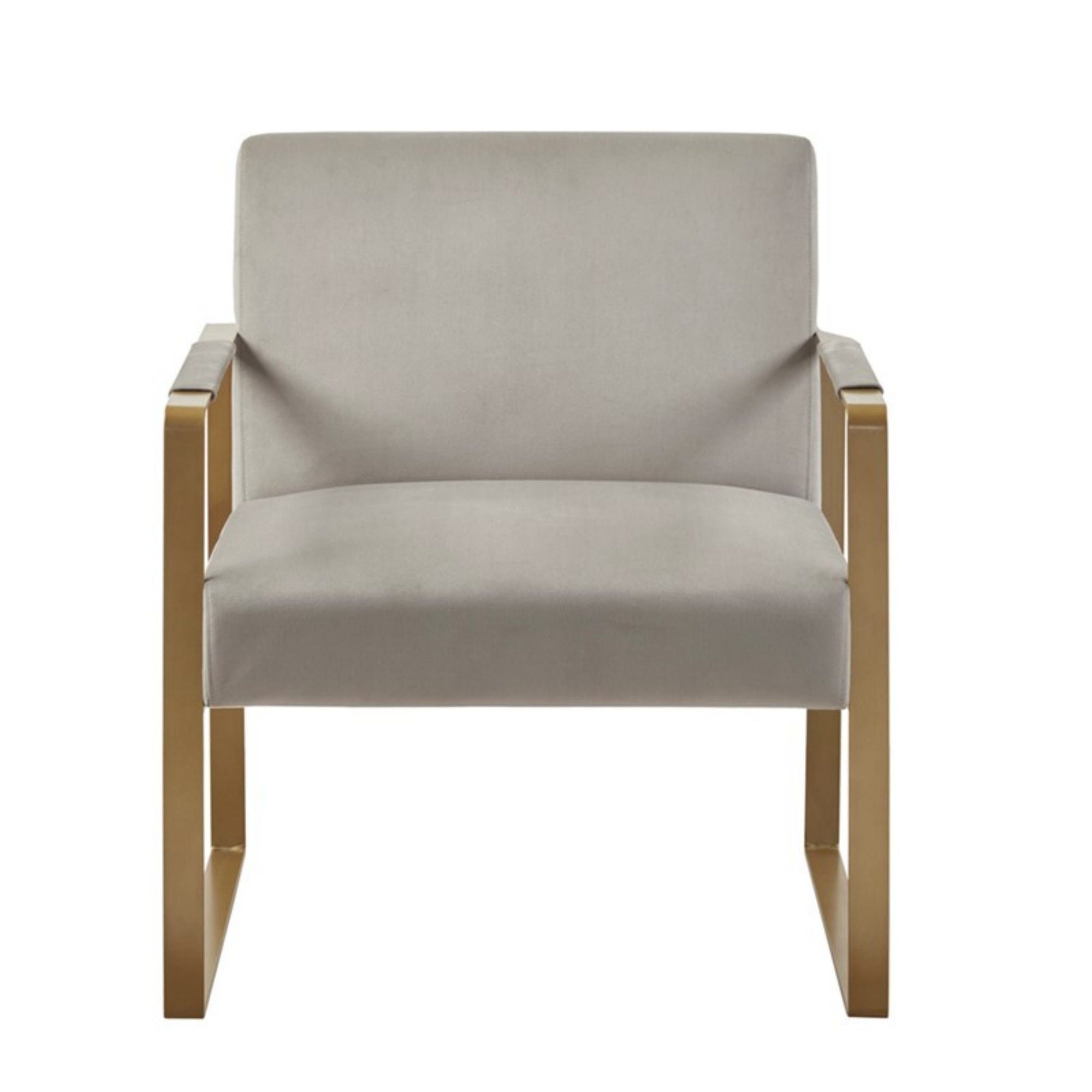 Jayco - Accent Chair With Metal Arms - Beige by HouseOfZazla