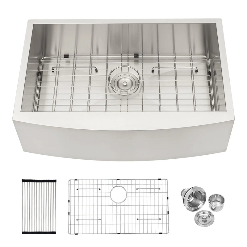 Farmhouse Kitchen Sink Stainless Steel Apron Front by HouseOfZazla