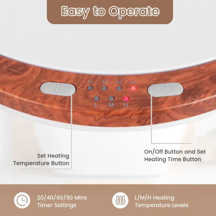 23L Large Luxury Bucket-Style Towel Warmer with Fragrant Disc Holder by DirectDeals