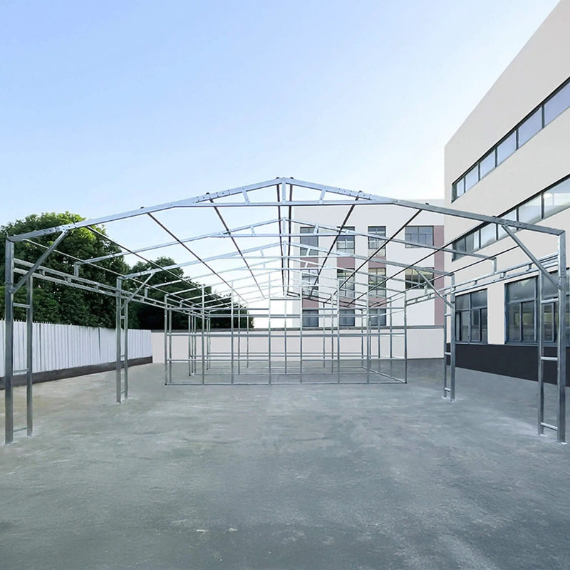 [23X46FT] Heavy-Duty Steel Garage Storage Shed With Reinforced Roof And 2 Doors (SAK29384) by SAKSBY WHOLESALE