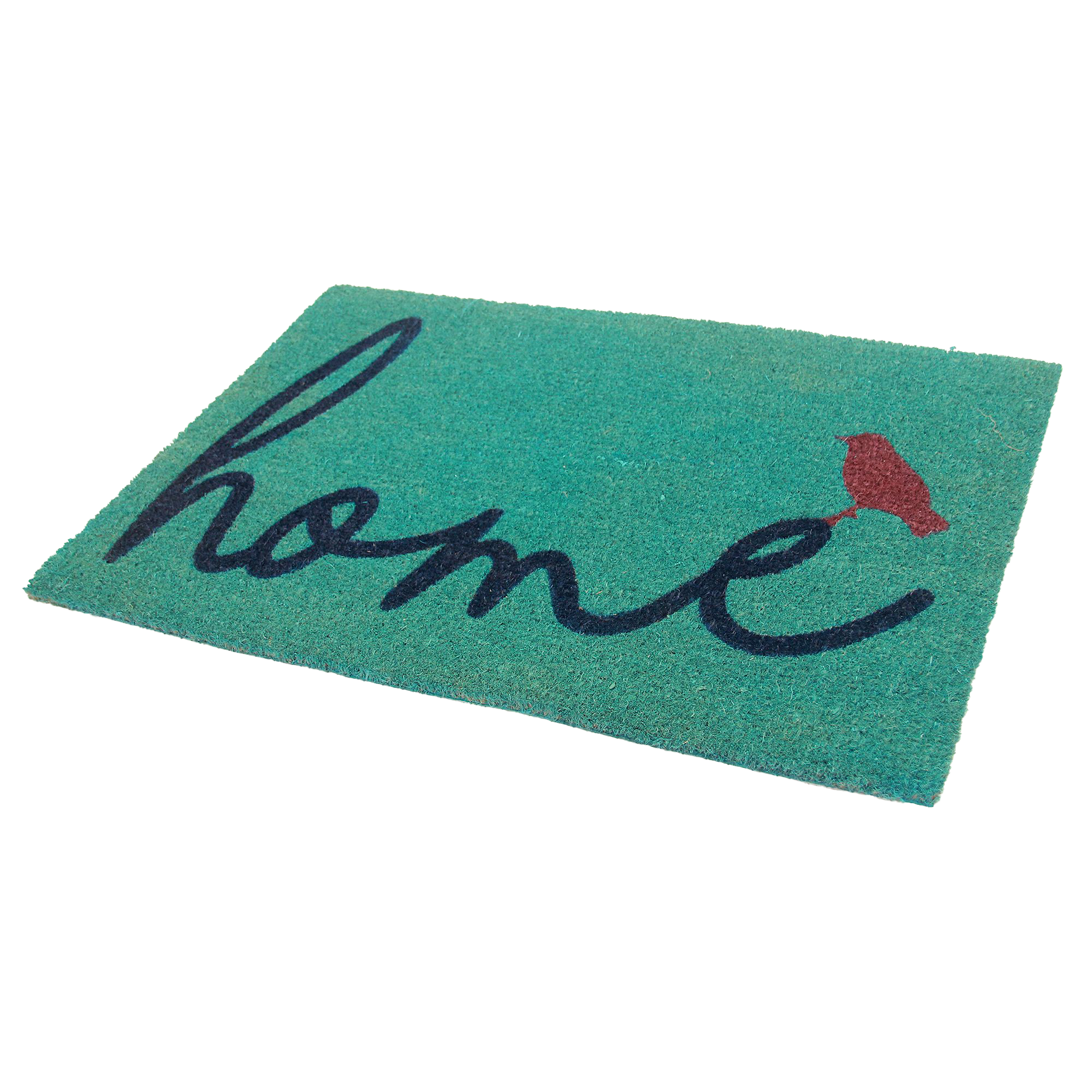 A Bird Perched on Home Coir Doormat by Fab Habitat