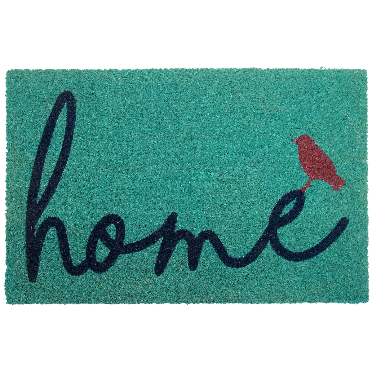 A Bird Perched on Home Coir Doormat by Fab Habitat