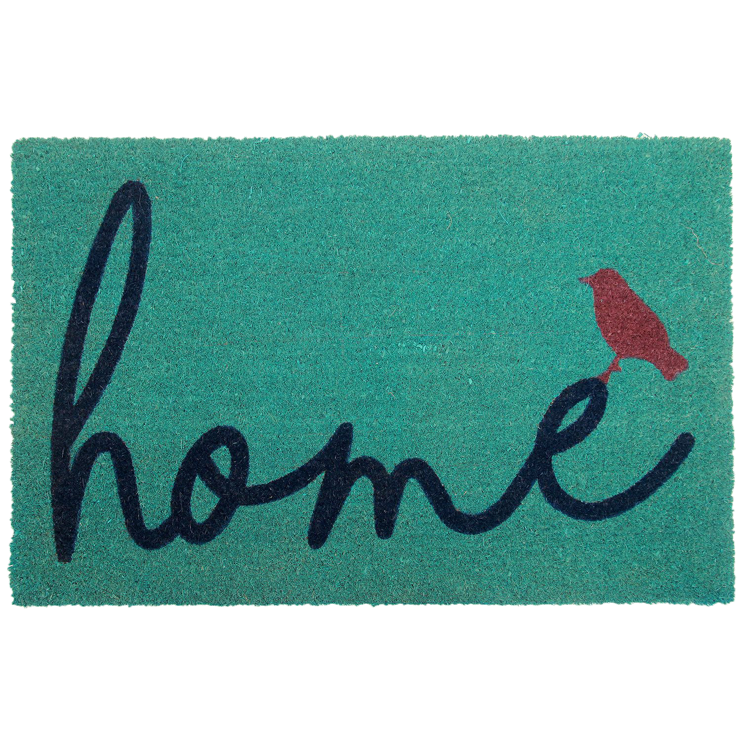 A Bird Perched on Home Coir Doormat by Fab Habitat