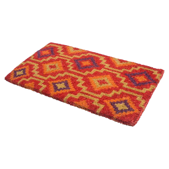 Lhasa Kilim Red Coir Doormat, photo 18 of 31