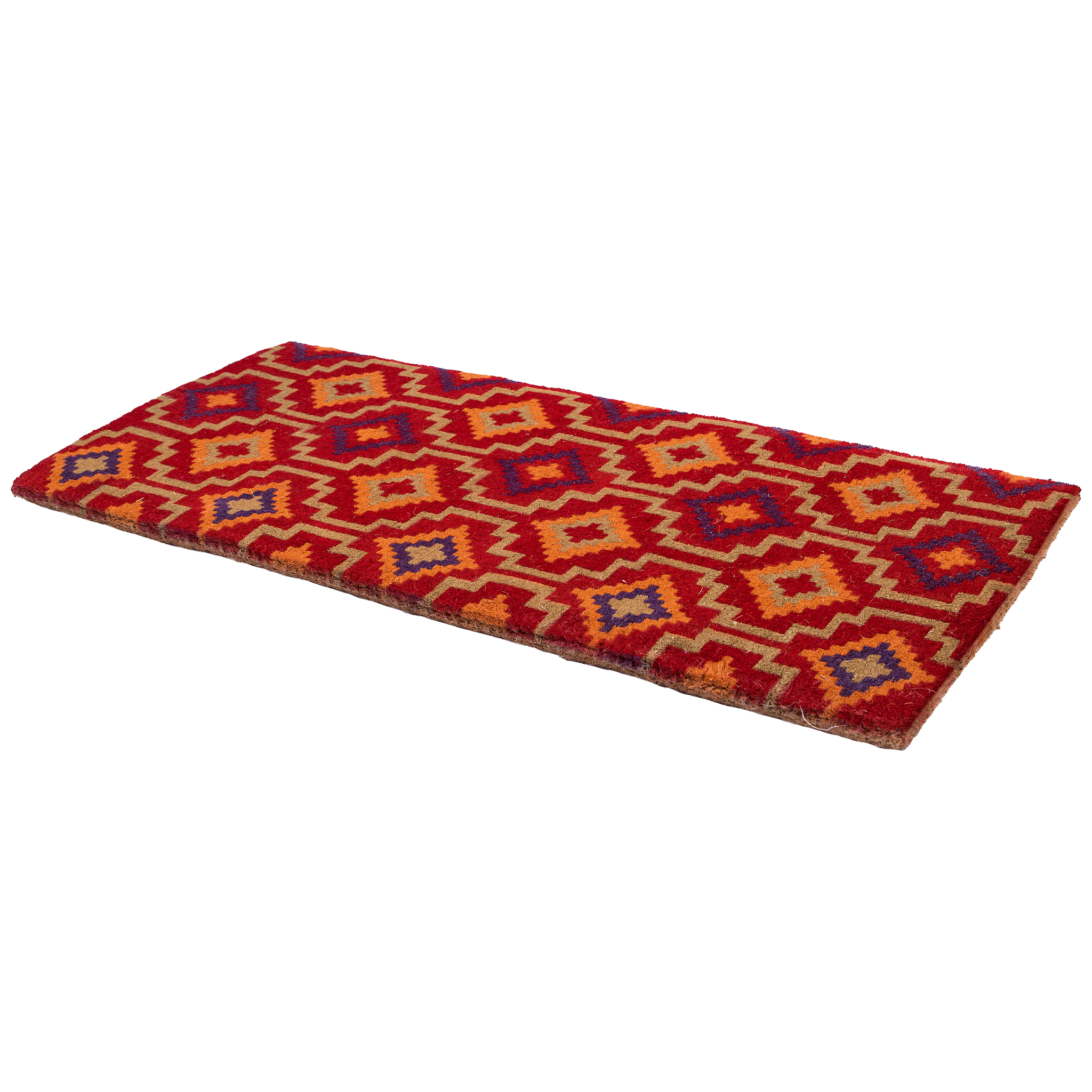 Lhasa Kilim - Red Coir Doormat by Fab Habitat