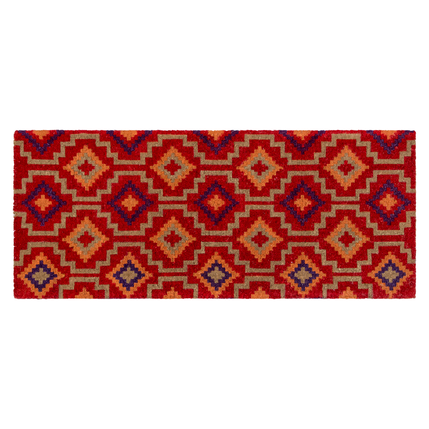 Lhasa Kilim - Red Coir Doormat by Fab Habitat