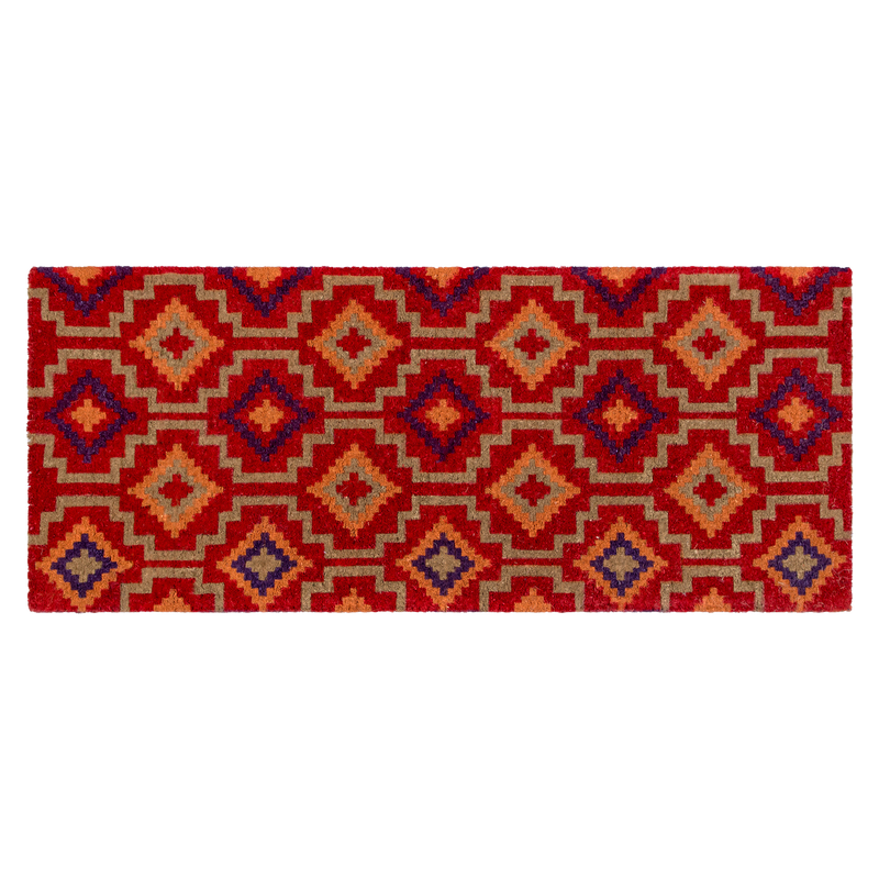 Lhasa Kilim - Red Coir Doormat by Fab Habitat