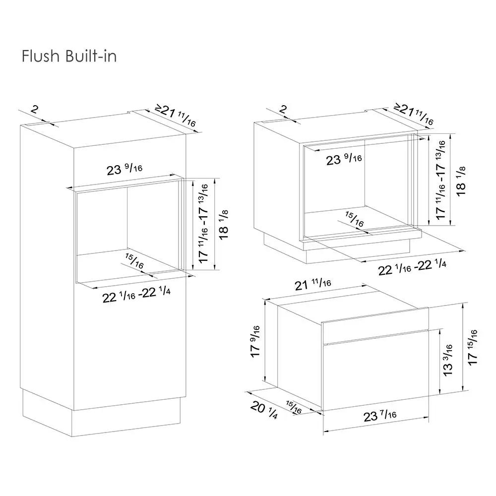 24'' Built-in Tempered Glass Steam Oven | SCD42-C2T by FOTILE