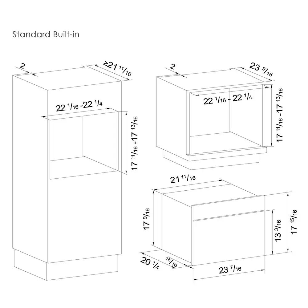 24'' Built-in Tempered Glass Steam Oven | SCD42-C2T by FOTILE