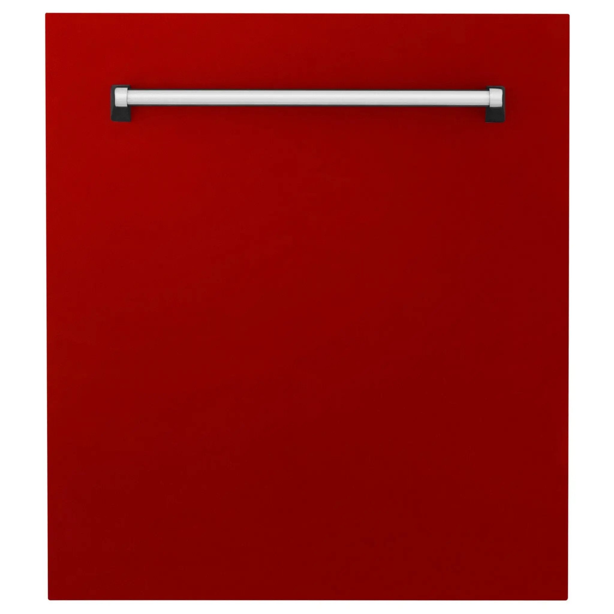 24" Dishwasher with Red Gloss panel, Stainless Tub, DWV-RG-24 by Farmhouse Kitchen and Bath