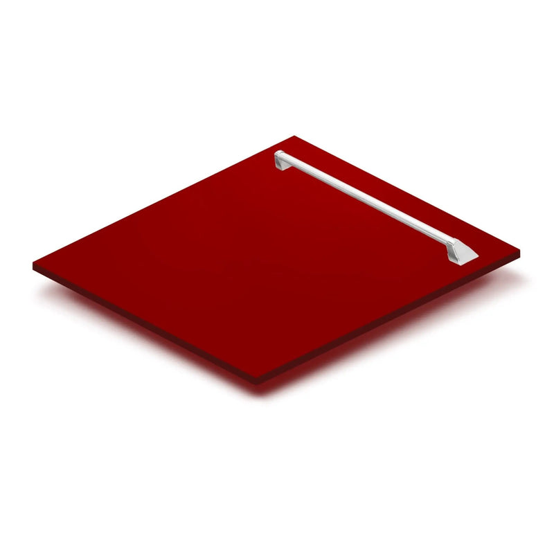 24" Dishwasher with Red Gloss panel, Stainless Tub, DWV-RG-24 by Farmhouse Kitchen and Bath