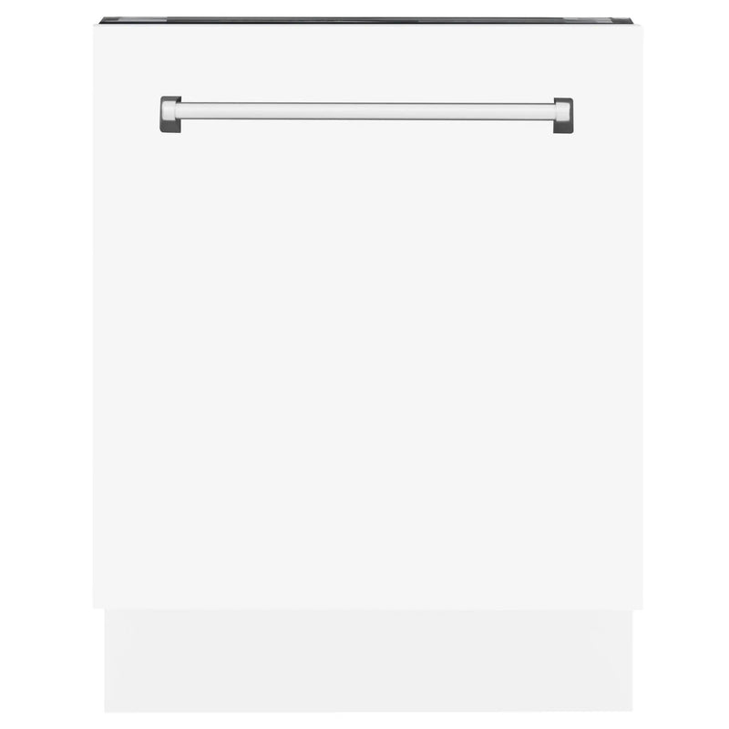 24" Dishwasher with White Matt panel, Stainless Tub, DWV-WM-24 by Farmhouse Kitchen and Bath