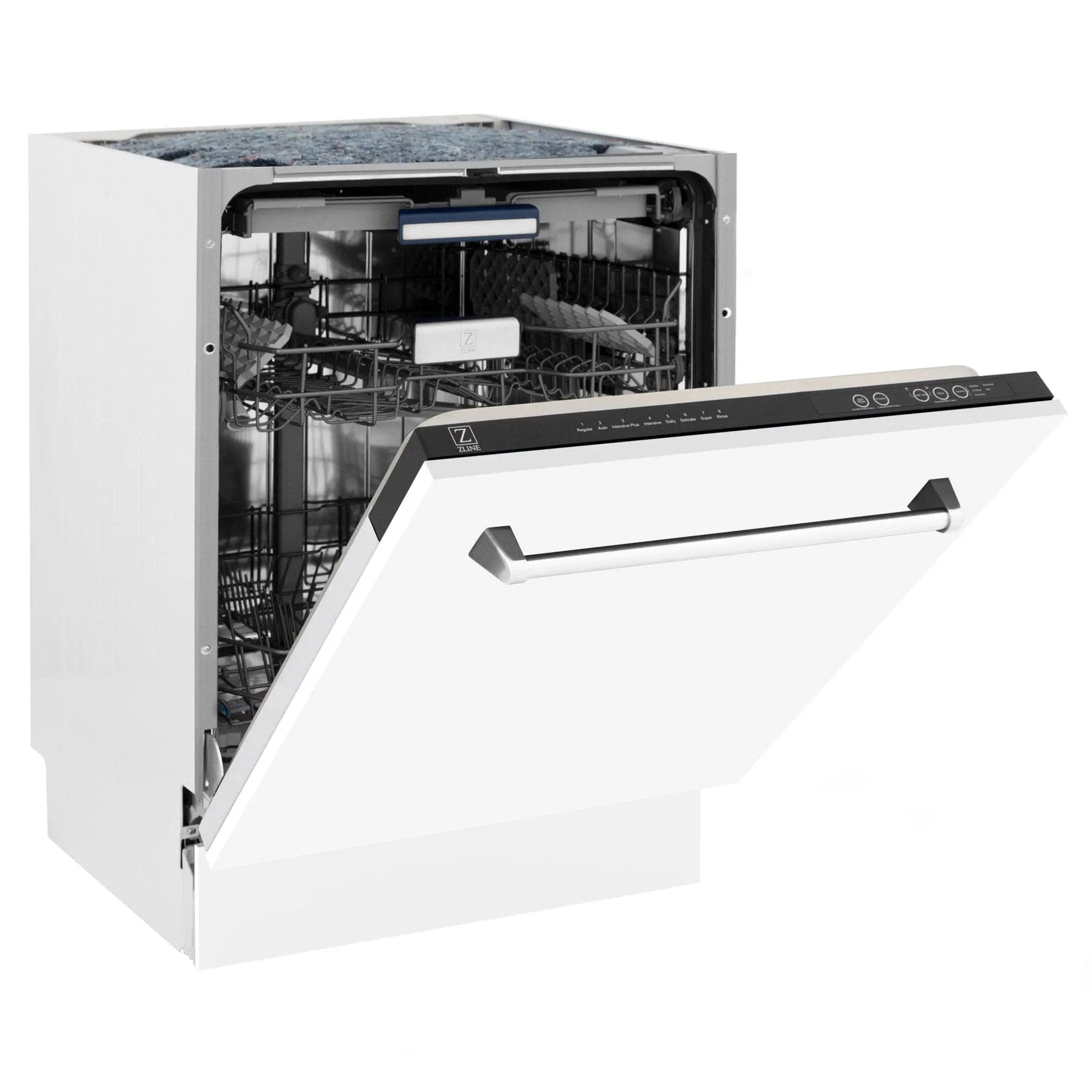 24" Dishwasher with White Matt panel, Stainless Tub, DWV-WM-24 by Farmhouse Kitchen and Bath