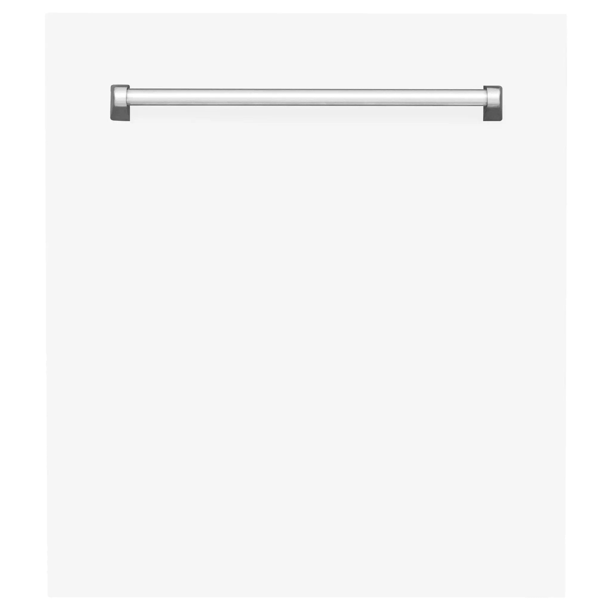 24" Dishwasher with White Matt panel, Stainless Tub, DWV-WM-24 by Farmhouse Kitchen and Bath