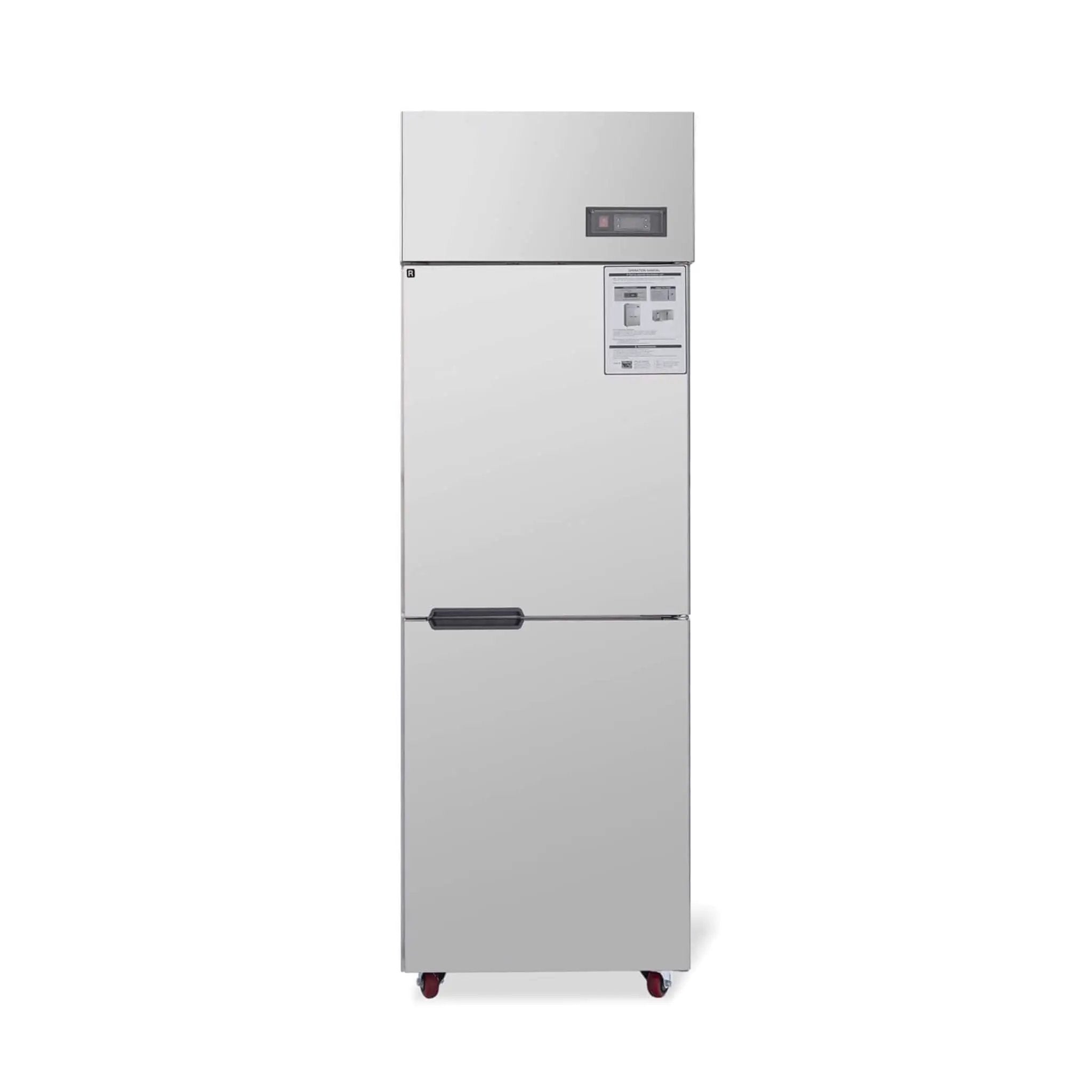 24-Inch Commercial 15 Cu.Ft Stainless Steel Reach-In Refrigerator With Two Split Doors (SAK67230) by SAKSBY WHOLESALE