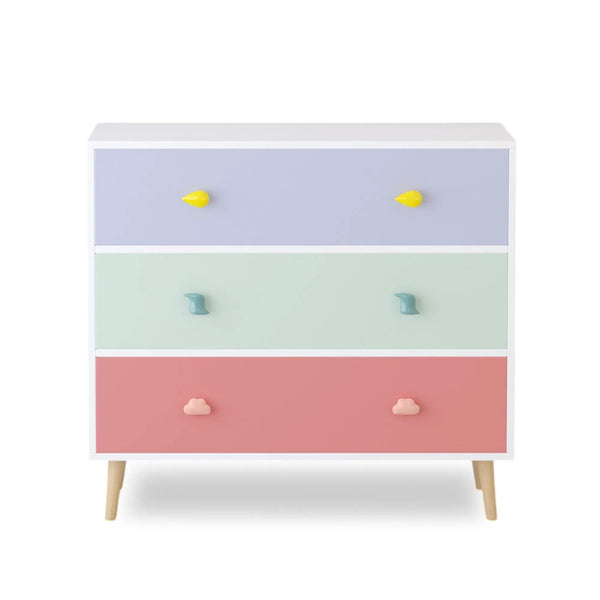 3 Drawer Dresser Storage Cabinet With Anti-Tip Safety
