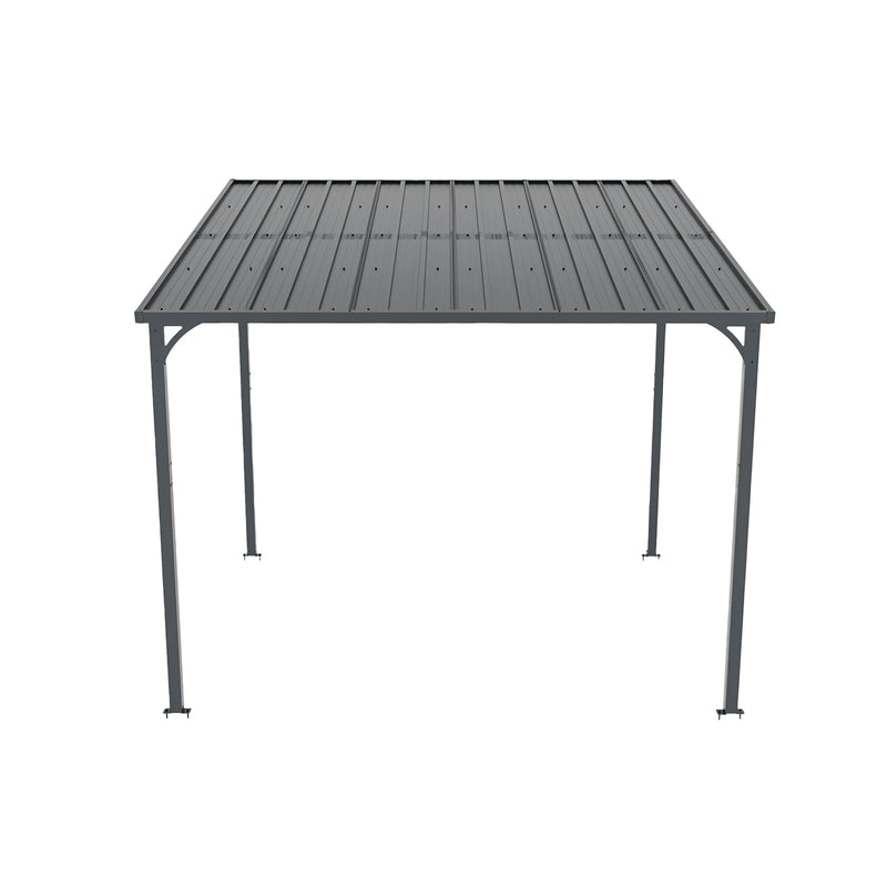 Outdoor Pergola 8' x 10' Metal Inclined Roof by HouseOfZazla