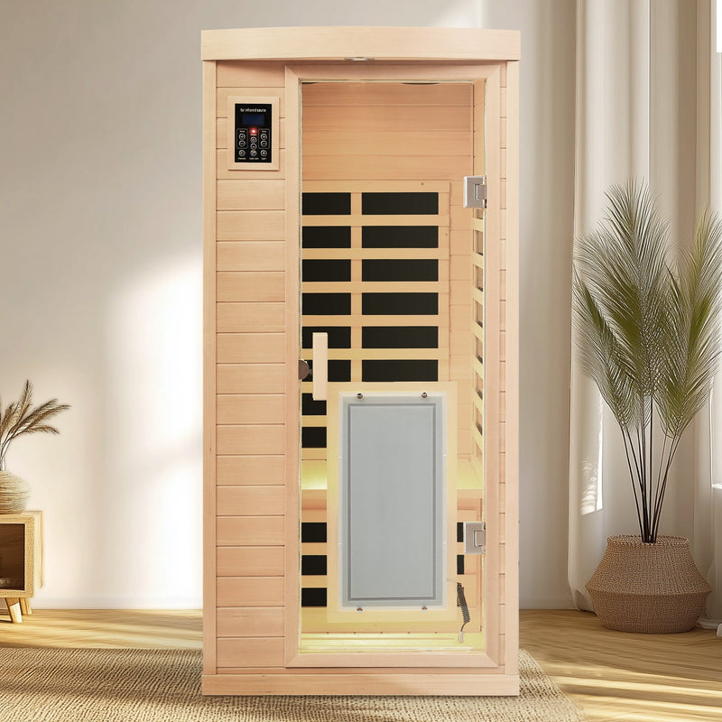 Low EMF Hemlock Wood Far-Infrared Indoor Sauna Room, photo 3 of 9